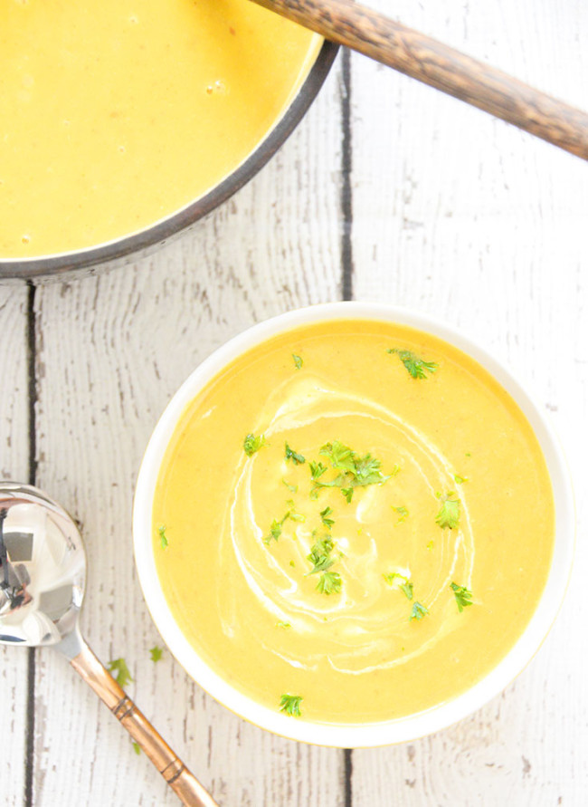 Red Lentil Sweet Potato Soup